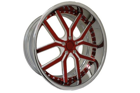 BC12-Mustang Cheap 20 inch 3 piece wheels flat lip forged Center disk Reverse mount rims Aluminum 6061
